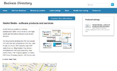 Responsive & SEO optimized business directory php script